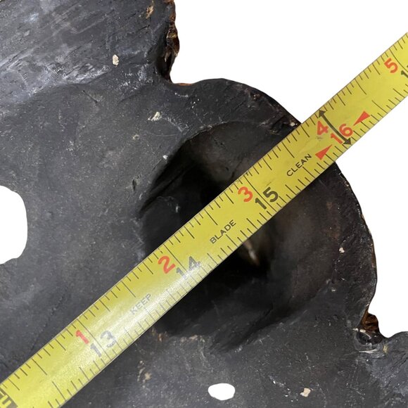 Handcrafted African Tribal Wall Masks Set Of 2 With Intricate Carvings & Leopard - Picture 9 of 9